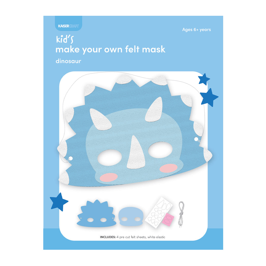 Make Your Own Felt Mask - Dino